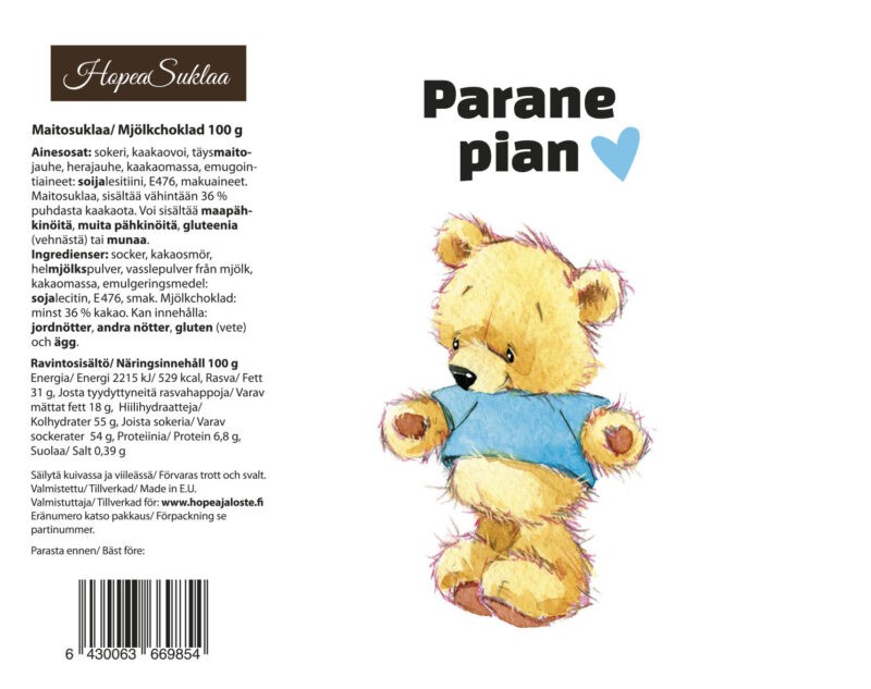 Parane pian, sininen nalle, yl17